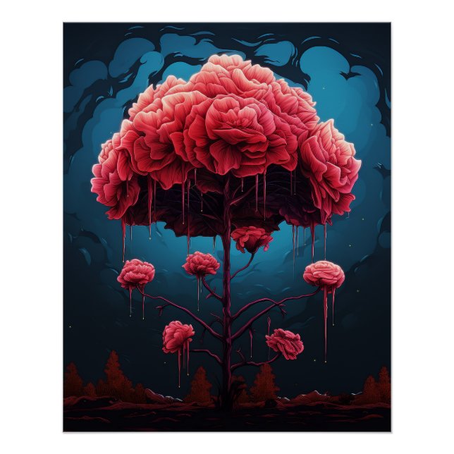 Fountain of Love Roses Poster (Front)