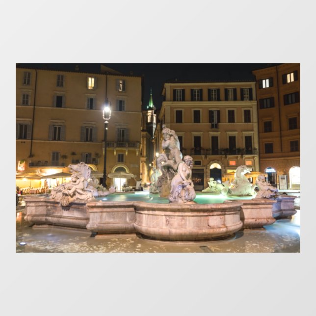 Fountain of Neptune in the Piazza Navona - Rome (Sheet)