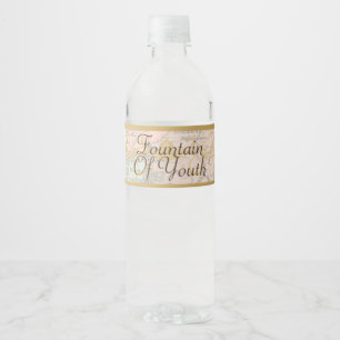 Fountain of Youth Old World Water Bottle Child Label