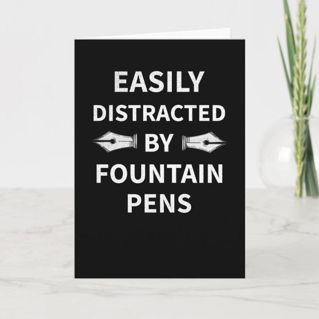 Fountain Pen Collector Gifts | Fountain Pen Lover Card (Front)