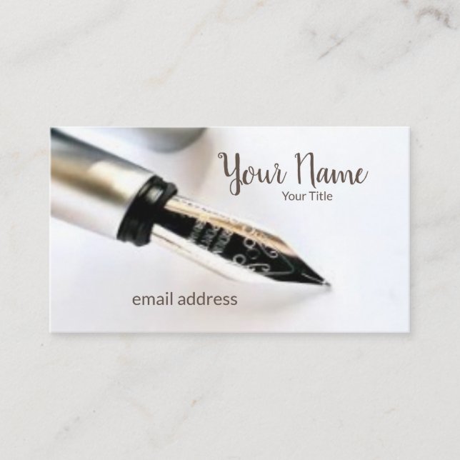 Fountain pen Office Business Card (Front)