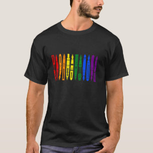 Fountain Pen x Pride Gay Flag (Rainbow)  Subtle Mi T-Shirt