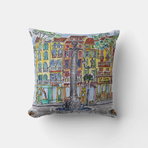 Fountain Place de L'Hotel de Ville Cushion