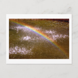 Fountain Rainbow Postcard