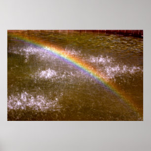 Fountain Rainbow Poster