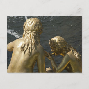 Fountain Statue Postcard