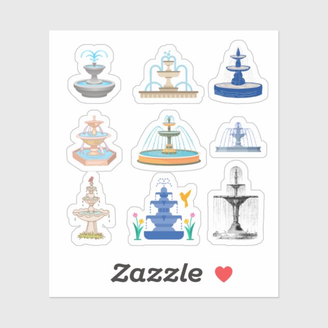 Fountain Stickers (Sheet)