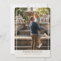 Fountain Stone Save The Date Card
