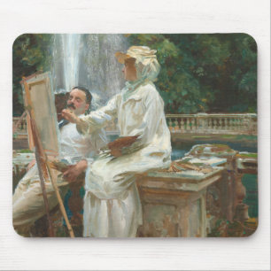 Fountain Villa Torlonia Frascati, Italy by Sargent Mouse Pad