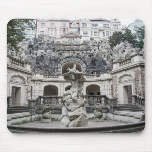 Fountain with Neptune statue in Prague Mouse Pad