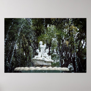 Fountaine in Varna, Bulgaria Poster