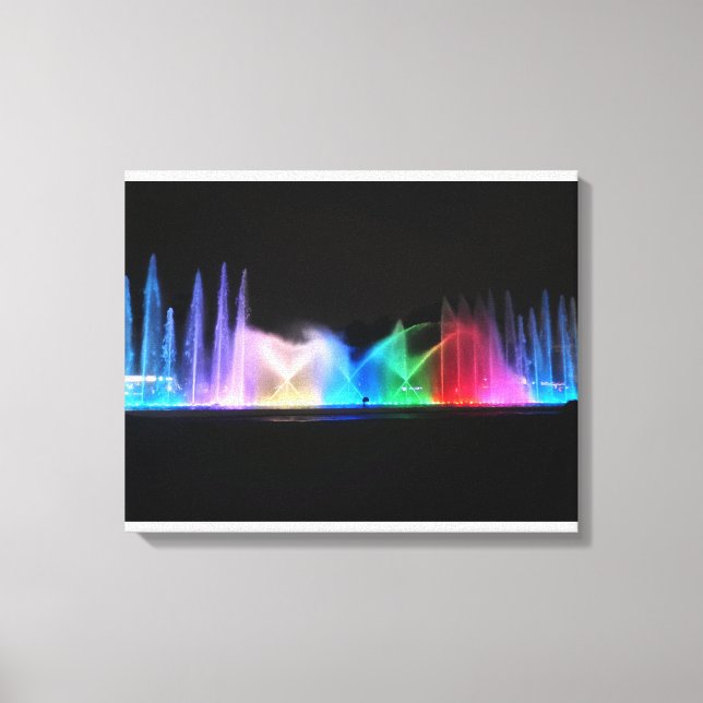 Fountains in Lima Peru Canvas Print (Front)