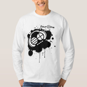 Four4ths_Black Blot on White T-Shirt