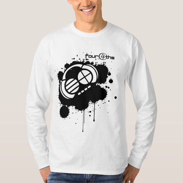 Four4ths_Black Blot on White T-Shirt (Front)