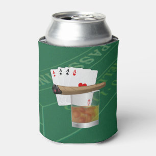 Four Aces, A Drink and A Cigar Can Cooler