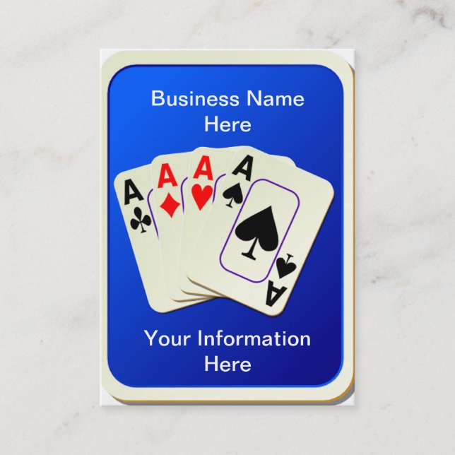 Four Aces Business Cards (Front)