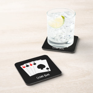 Four Aces Design Personalised Coaster