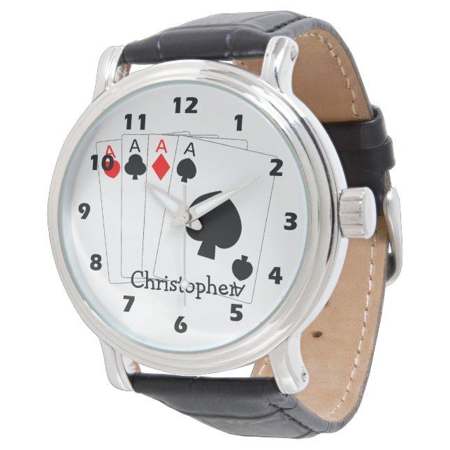 Four Aces Design Watch (Angled)