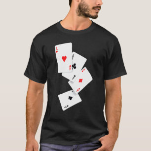 Four Aces Poker Pro Lucky Player Winner Costume Ha T-Shirt