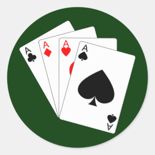 Four Aces Sticker