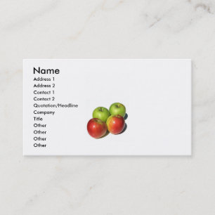 Four Apples on business card