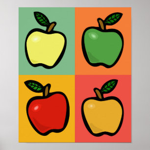 Four Apples Poster