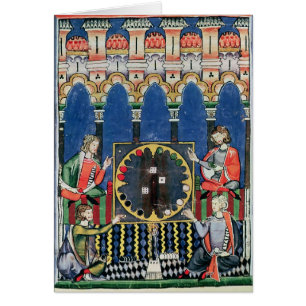 Four Arabic Backgammon Players
