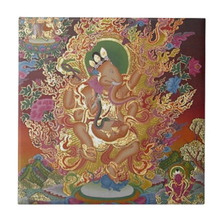 Four-Armed Ganesh Tile