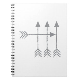 Four arrows spiral notebook