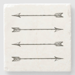 Four Arrows Stone Coaster