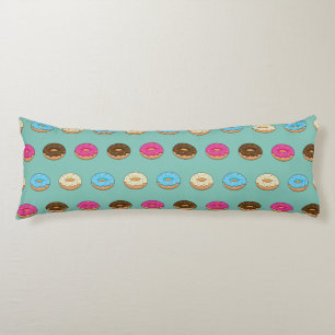 Four Assorted Donuts Pattern Body Cushion