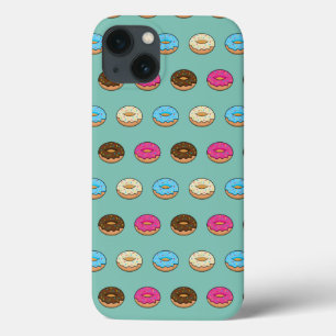 Four Assorted Doughnuts Pattern iPhone 13 Case