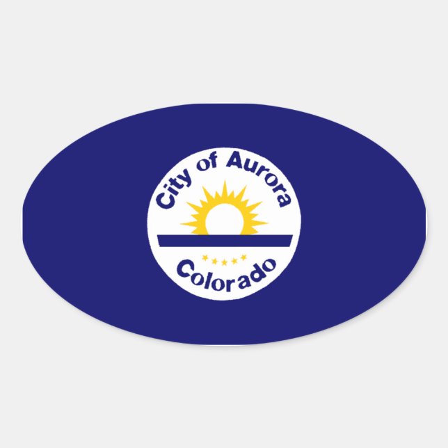 FOUR Aurora, Colorado Oval Sticker (Front)