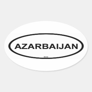 FOUR "Azarbaijan" Oval Sticker