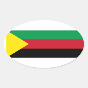 FOUR Azawad Flag Oval Sticker
