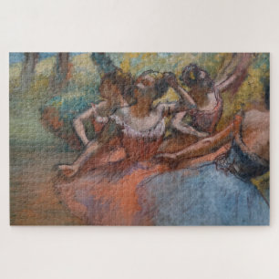 Four Ballerinas on Stage (Ballet) (by Edgar Degas) Jigsaw Puzzle