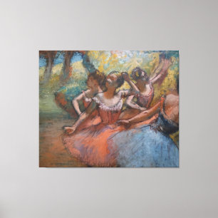 Four Ballet Dancers on Stage by Degas  Canvas Print