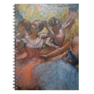 Four Ballet Dancers on Stage by Degas  Notebook