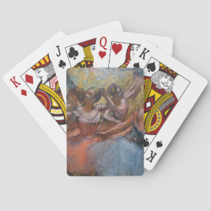 Four Ballet Dancers on Stage by Degas  Playing Cards