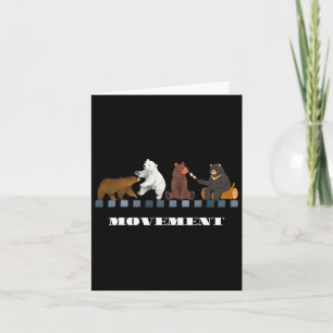 Four Bear 4b Movement Feminist Women Empower Graph Card