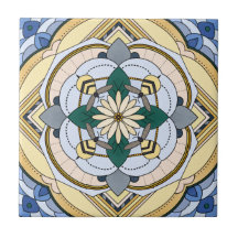 Four Bee Floral Mandala