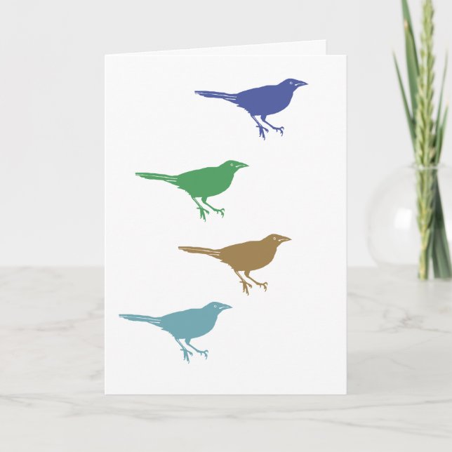 Four Birds Card (Front)