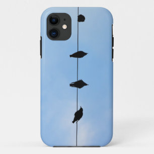 Four Birds on a Wire iPhone 11 Case