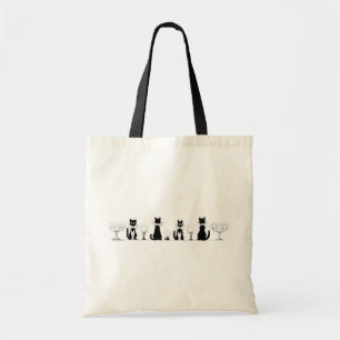 Four Black Cats, Louis Wain Tote Bag