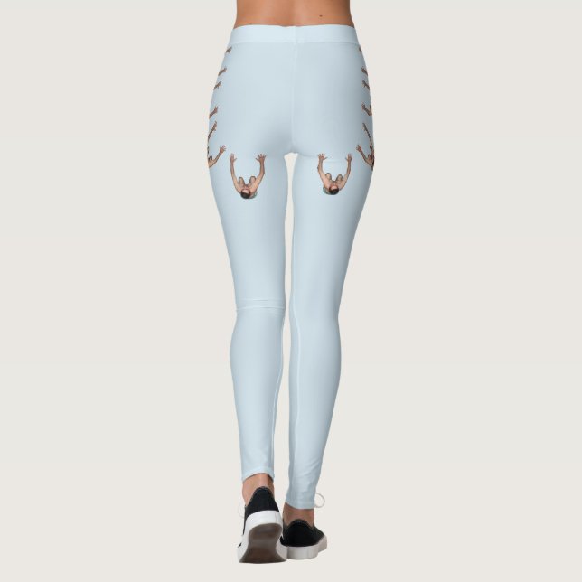 Four Booty Boosters Per Half Moon (Leggings) Leggings (Back)