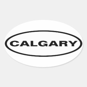 FOUR Calgary Oval Sticker