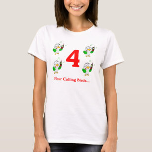 Four Calling Birds T-Shirt