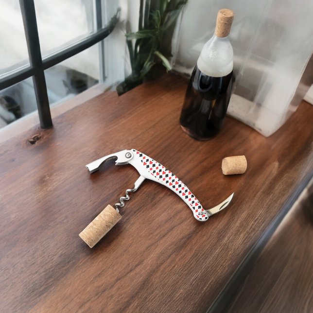 Four Card Shapes Pattern Corkscrew ( Corkscrew Bottle Opener)