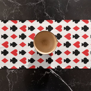 Four Card Shapes Pattern Long Table Runner