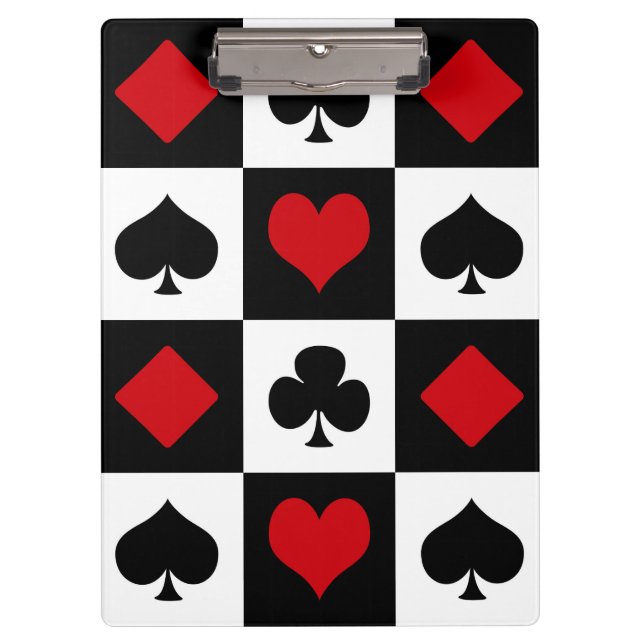 Four card suits clipboard (Front)